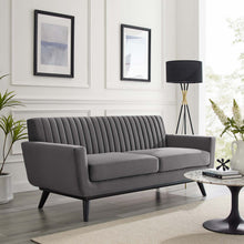 Load image into Gallery viewer, Engage Channel Tufted Performance Velvet Loveseat by Modway