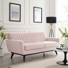 Load image into Gallery viewer, Engage Channel Tufted Performance Velvet Loveseat by Modway