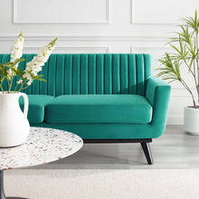 Load image into Gallery viewer, Engage Channel Tufted Performance Velvet Loveseat by Modway