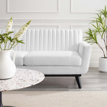 Load image into Gallery viewer, Engage Channel Tufted Fabric Loveseat by Modway