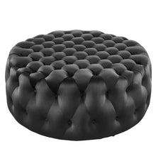 Load image into Gallery viewer, Amour Tufted Button Large Round Performance Velvet Ottoman by Modway