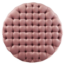 Load image into Gallery viewer, Amour Tufted Button Large Round Performance Velvet Ottoman by Modway