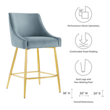 Load image into Gallery viewer, Discern Performance Velvet Counter Stool by Modway