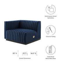 Load image into Gallery viewer, Conjure Channel Tufted Performance Velvet Left-Arm Chair by Modway