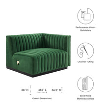 Load image into Gallery viewer, Conjure Channel Tufted Performance Velvet Right-Arm Chair by Modway
