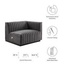 Load image into Gallery viewer, Conjure Channel Tufted Performance Velvet Right-Arm Chair by Modway