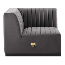 Load image into Gallery viewer, Conjure Channel Tufted Performance Velvet Left Corner Chair by Modway