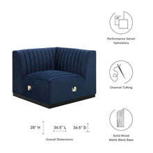 Load image into Gallery viewer, Conjure Channel Tufted Performance Velvet Left Corner Chair by Modway