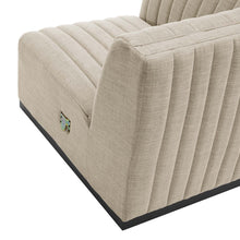 Load image into Gallery viewer, Conjure Channel Tufted Upholstered Fabric Left Corner Chair by Modway