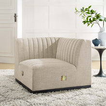 Load image into Gallery viewer, Conjure Channel Tufted Upholstered Fabric Left Corner Chair by Modway