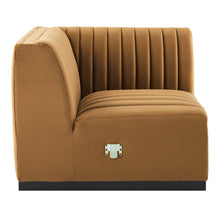 Load image into Gallery viewer, Conjure Channel Tufted Performance Velvet Right Corner Chair by Modway