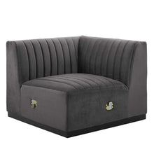 Load image into Gallery viewer, Conjure Channel Tufted Performance Velvet Right Corner Chair by Modway