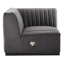 Load image into Gallery viewer, Conjure Channel Tufted Performance Velvet Right Corner Chair by Modway