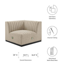 Load image into Gallery viewer, Conjure Channel Tufted Upholstered Fabric Right Corner Chair by Modway