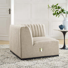 Load image into Gallery viewer, Conjure Channel Tufted Upholstered Fabric Right Corner Chair by Modway