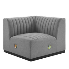 Load image into Gallery viewer, Conjure Channel Tufted Upholstered Fabric Right Corner Chair by Modway