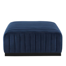 Load image into Gallery viewer, Conjure Channel Tufted Performance Velvet Ottoman by Modway