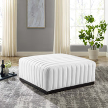 Load image into Gallery viewer, Conjure Channel Tufted Upholstered Fabric Ottoman by Modway