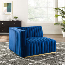 Load image into Gallery viewer, Conjure Channel Tufted Performance Velvet Left-Arm Chair by Modway
