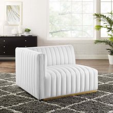 Load image into Gallery viewer, Conjure Channel Tufted Performance Velvet Left-Arm Chair by Modway