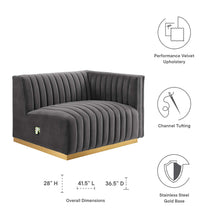 Load image into Gallery viewer, Conjure Channel Tufted Performance Velvet Right-Arm Chair by Modway