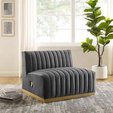Load image into Gallery viewer, Conjure Channel Tufted Performance Velvet Armless Chair by Modway