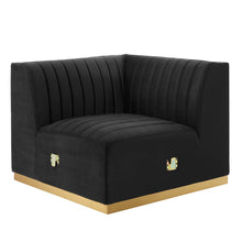 Load image into Gallery viewer, Conjure Channel Tufted Performance Velvet Left Corner Chair by Modway