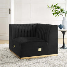 Load image into Gallery viewer, Conjure Channel Tufted Performance Velvet Left Corner Chair by Modway