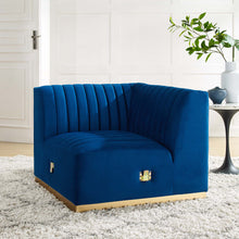 Load image into Gallery viewer, Conjure Channel Tufted Performance Velvet Left Corner Chair by Modway