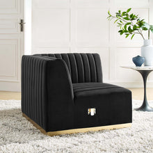 Load image into Gallery viewer, Conjure Channel Tufted Performance Velvet Right Corner Chair by Modway
