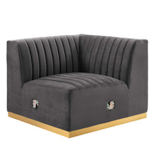 Load image into Gallery viewer, Conjure Channel Tufted Performance Velvet Right Corner Chair by Modway