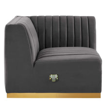 Load image into Gallery viewer, Conjure Channel Tufted Performance Velvet Right Corner Chair by Modway