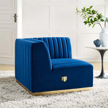 Load image into Gallery viewer, Conjure Channel Tufted Performance Velvet Right Corner Chair by Modway
