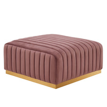 Load image into Gallery viewer, Conjure Channel Tufted Performance Velvet Ottoman by Modway
