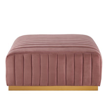 Load image into Gallery viewer, Conjure Channel Tufted Performance Velvet Ottoman by Modway