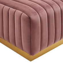 Load image into Gallery viewer, Conjure Channel Tufted Performance Velvet Ottoman by Modway