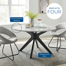 Load image into Gallery viewer, Traverse 50" Round Performance Artificial Marble Dining Table by Modway