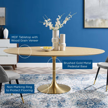 Load image into Gallery viewer, Lippa 78" Oval Wood Dining Table by Modway