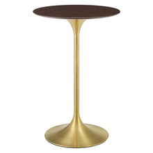 Load image into Gallery viewer, Lippa 28" Round Cherry Walnut Wood Bar Table by Modway