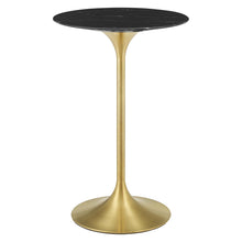 Load image into Gallery viewer, Lippa 28" Round Faux Marble Bar Table by Modway