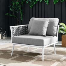 Load image into Gallery viewer, Stance Outdoor Patio Aluminum Left-Facing Armchair by Modway