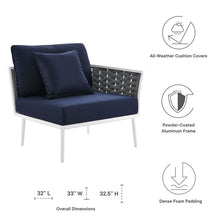 Load image into Gallery viewer, Stance Outdoor Patio Aluminum Right-Facing Armchair by Modway