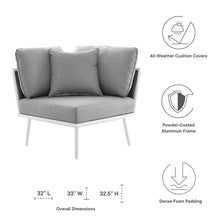 Load image into Gallery viewer, Stance Outdoor Patio Aluminum Corner Chair by Modway