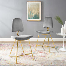 Load image into Gallery viewer, Ponder Performance Velvet Counter Stool Set of 2 by Modway
