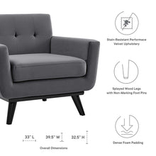 Load image into Gallery viewer, Engage Performance Velvet Armchair by Modway