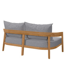 Load image into Gallery viewer, Brisbane Teak Wood Outdoor Patio Loveseat by Modway