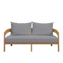 Load image into Gallery viewer, Brisbane Teak Wood Outdoor Patio Loveseat by Modway
