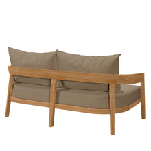 Load image into Gallery viewer, Brisbane Teak Wood Outdoor Patio Loveseat by Modway
