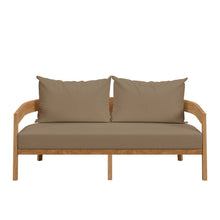 Load image into Gallery viewer, Brisbane Teak Wood Outdoor Patio Loveseat by Modway