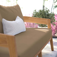 Load image into Gallery viewer, Brisbane Teak Wood Outdoor Patio Loveseat by Modway